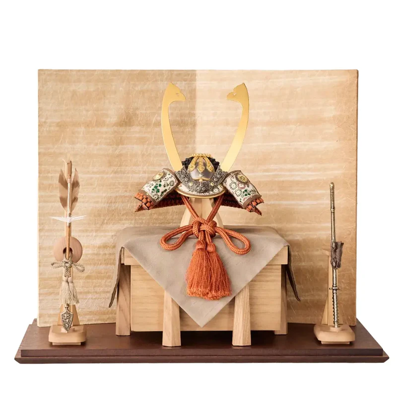 兜飾りセット | 奉納 暁 | 真朱威 1/5スケール 砂紋の飾り | 鈴甲子 雄山【26/1/6以降順次配送】