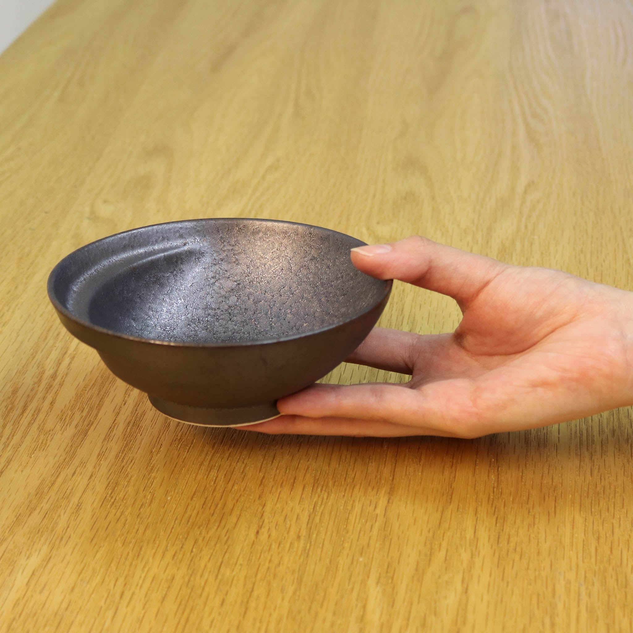 有田焼 | お鍋の取り皿 Cacomi 2枚セット | 樹氷・結晶(黒) | 賞美堂