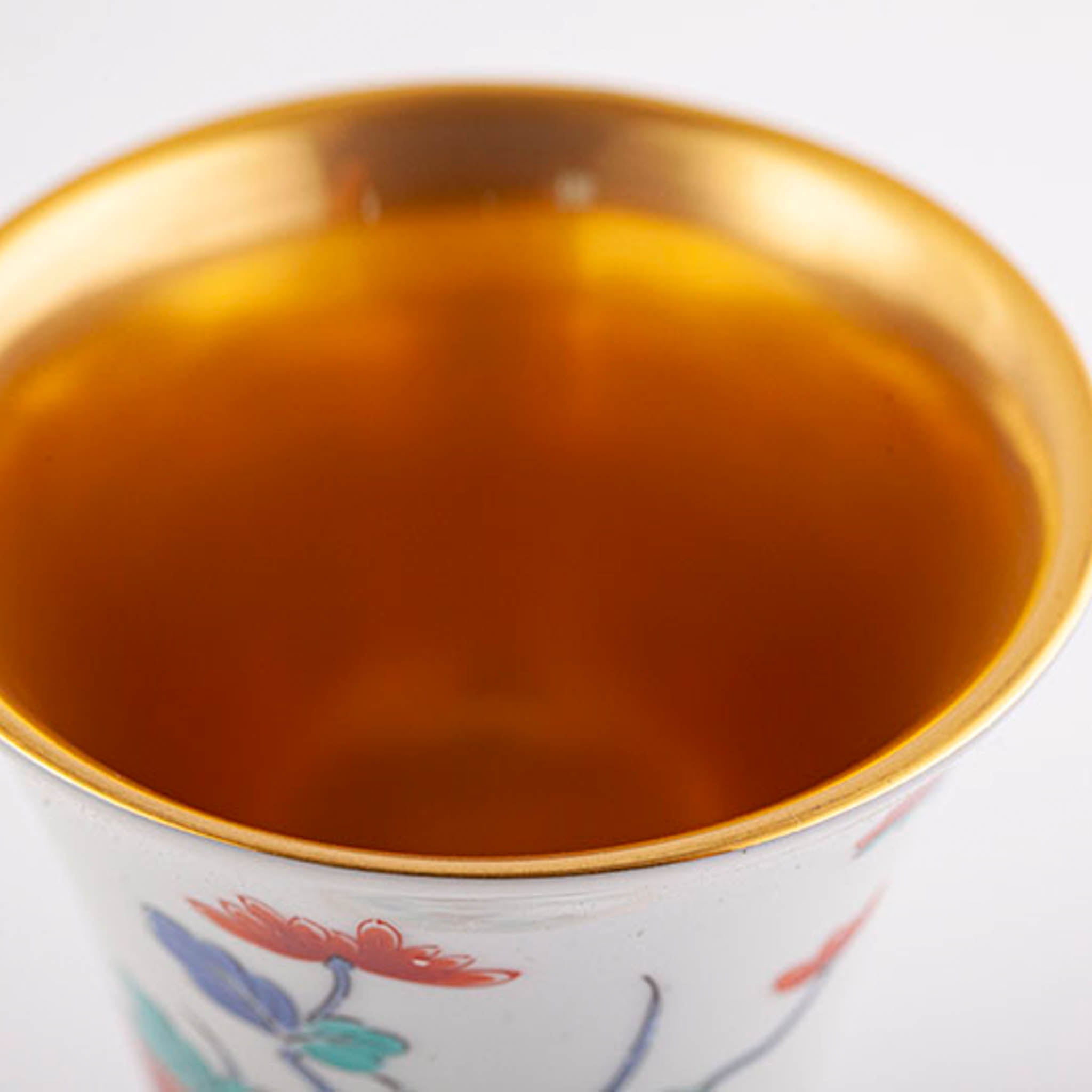有田焼 | ワインカップ 大 | 染錦牡丹文 | 賞美堂