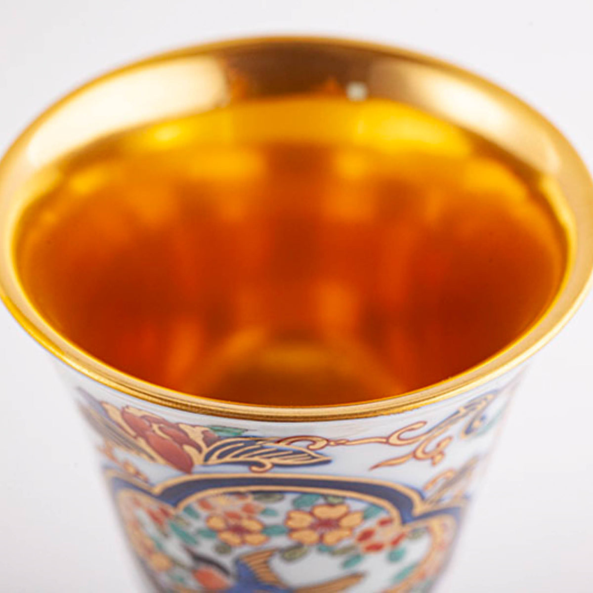 有田焼 | ワインカップ 大 | 染錦二方木甲花鳥文 | 賞美堂