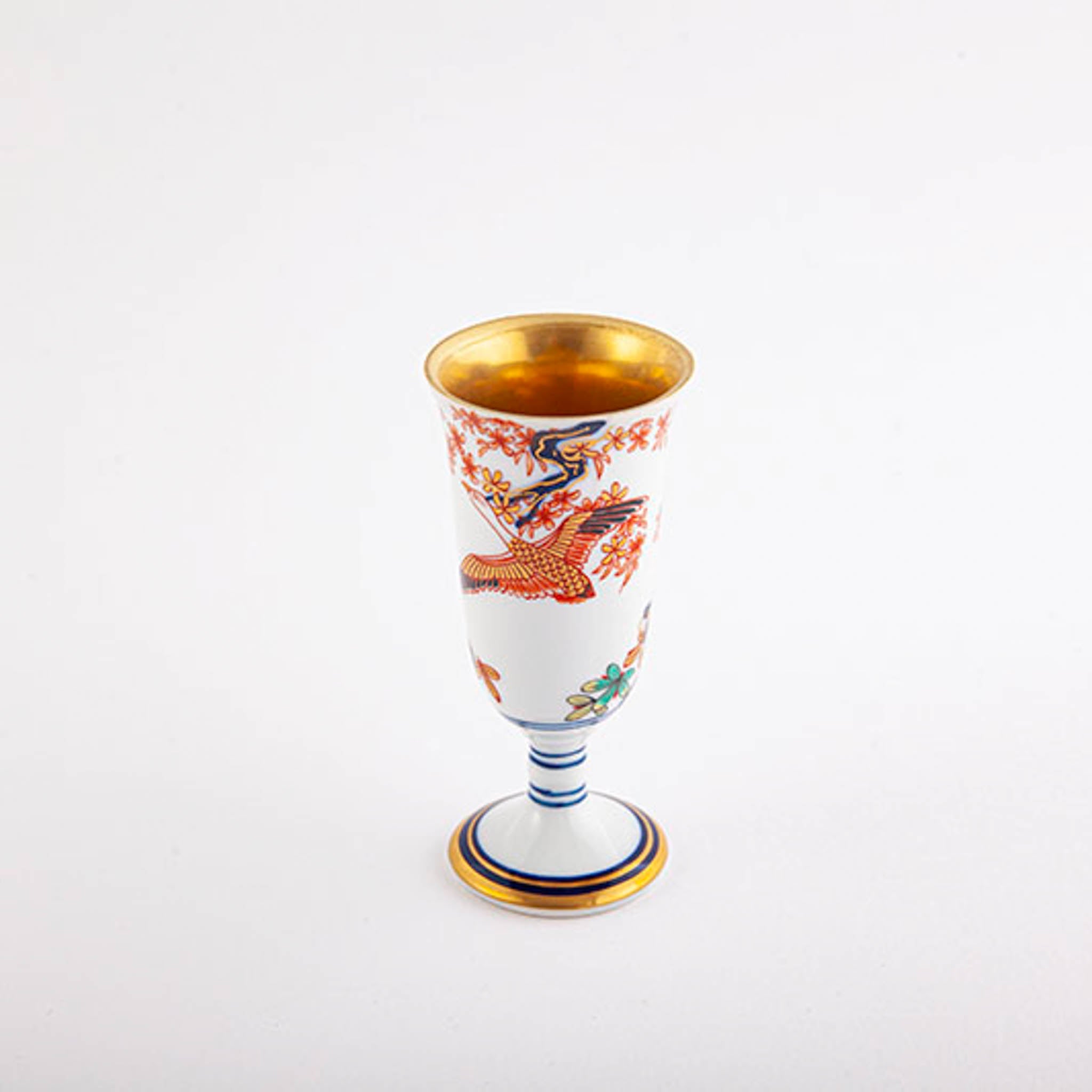 有田焼 | ワインカップ 小 | 染錦岩花鳥文 | 賞美堂