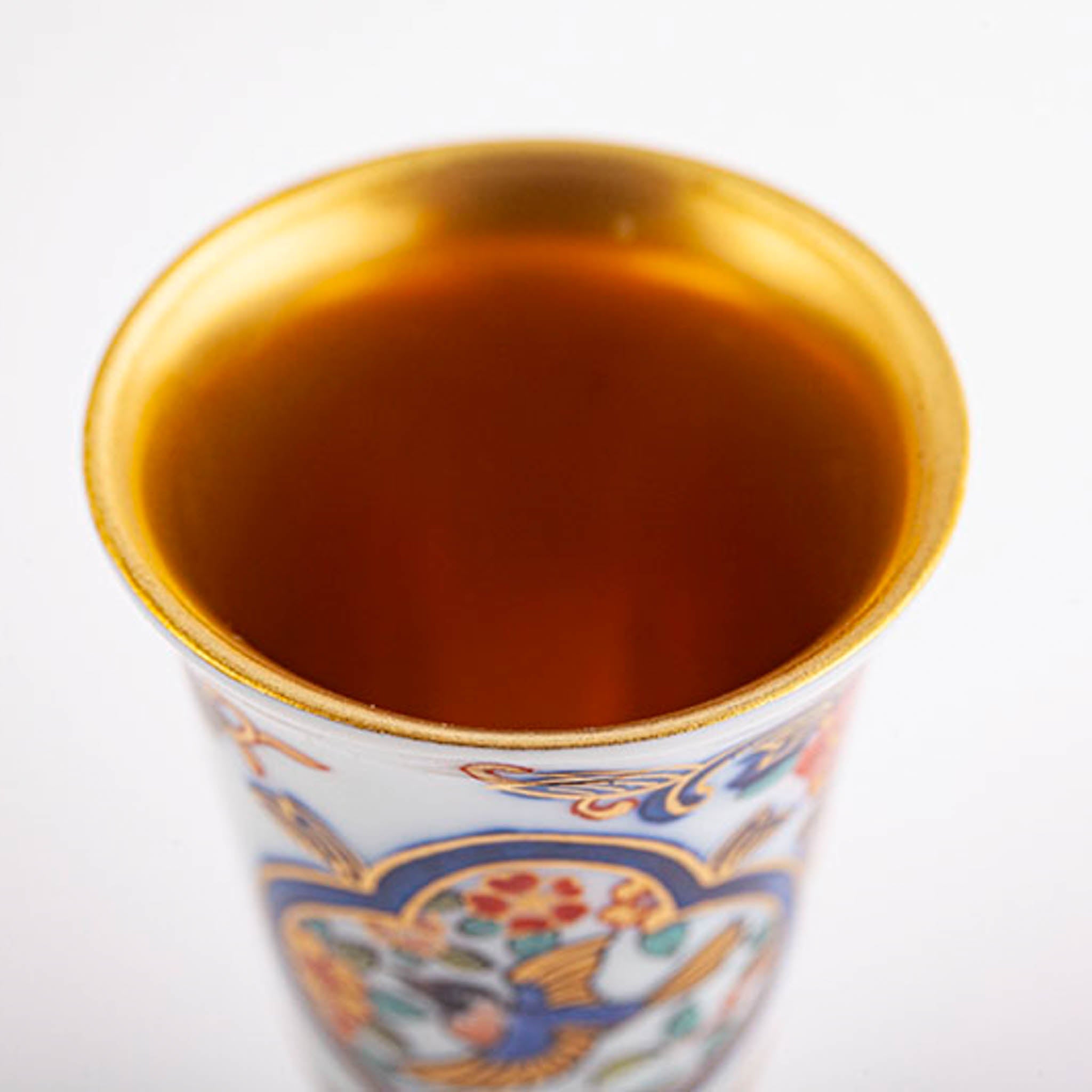 有田焼 | ワインカップ 小 | 染錦二方木甲花鳥文 | 賞美堂