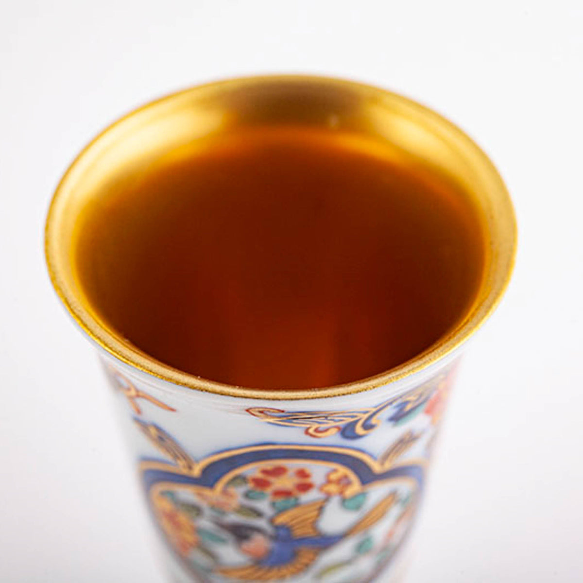 有田焼 | ワインカップ 小 | 染錦二方木甲花鳥文 | 賞美堂