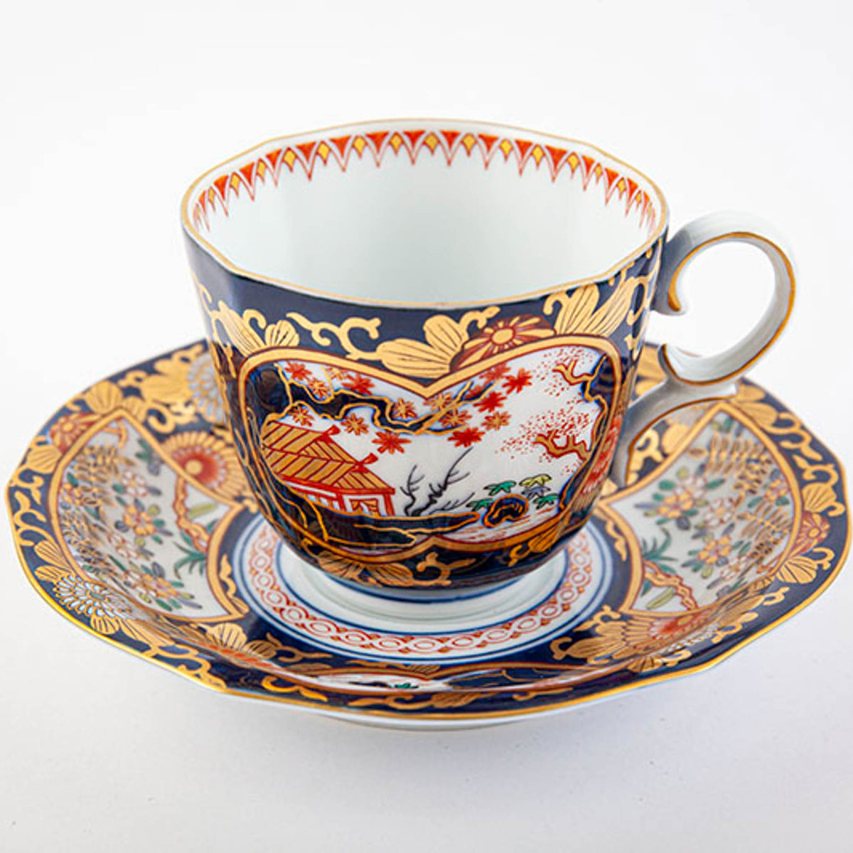 有田焼 | コーヒー碗皿 2客セット | 琳派 古伊万里様式 | 賞美堂
