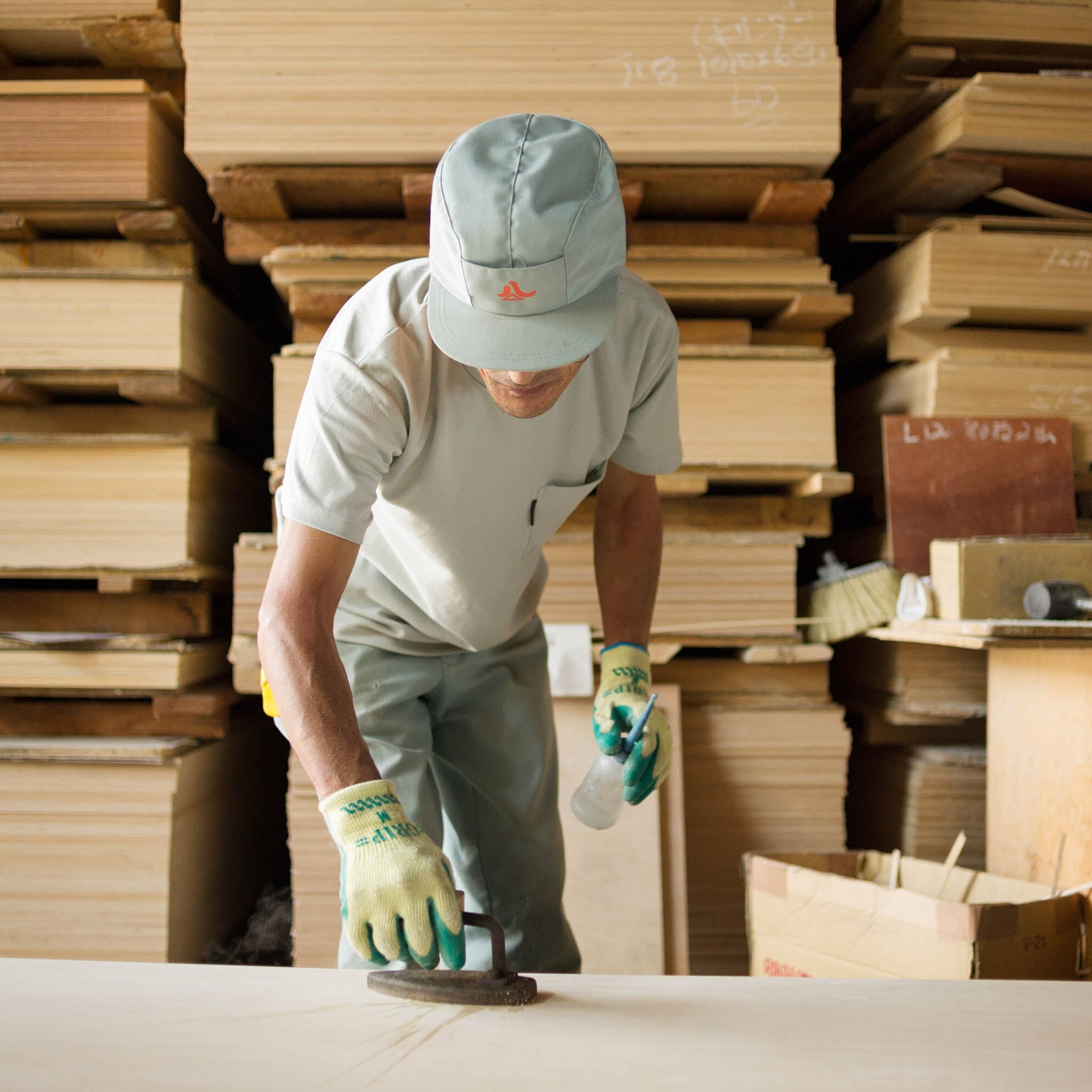 木工品 カードホルダー | ringo 1 | blue-green | PLYWOOD laboratory