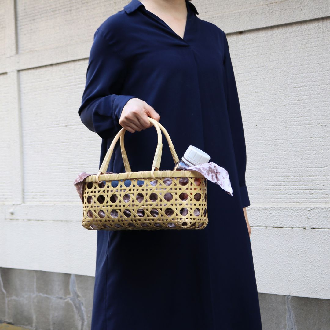 別府竹細工 竹かご | 八ツ目かごバッグ 籐 | 小 | 山下工芸