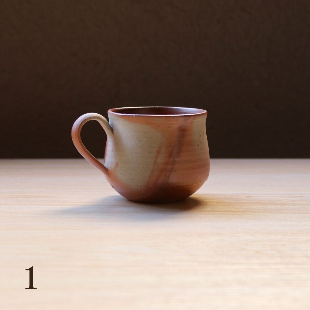 備前焼 | コーヒーカップ 1点もの | 緋襷 ひだすき | 森一朗