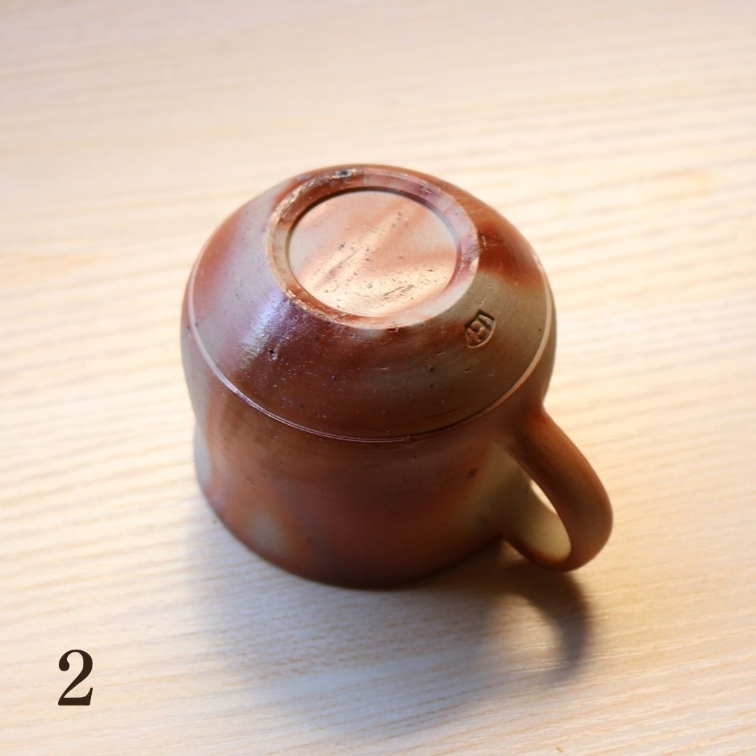 備前焼 | コーヒーカップ 1点もの | 緋襷 ひだすき | 森一朗