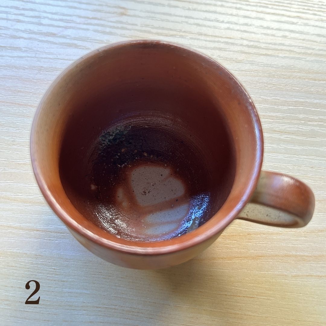 備前焼 | コーヒーカップ 1点もの | 緋襷 ひだすき | 森一朗