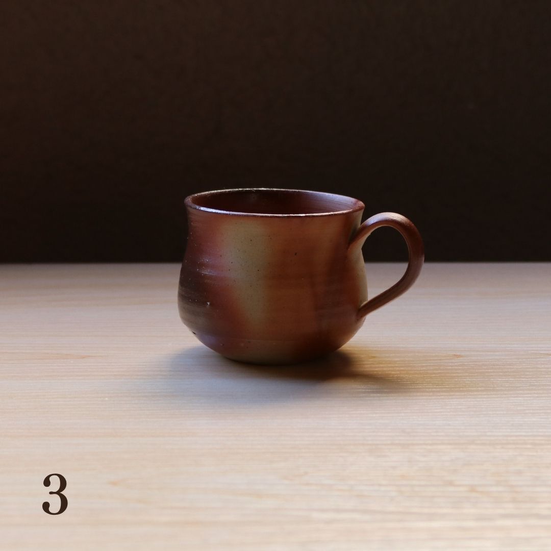 備前焼 | コーヒーカップ 1点もの | 緋襷 ひだすき | 森一朗