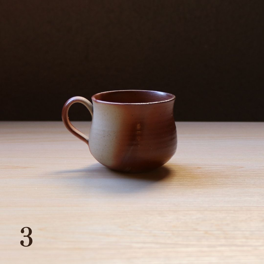 備前焼 | コーヒーカップ 1点もの | 緋襷 ひだすき | 森一朗