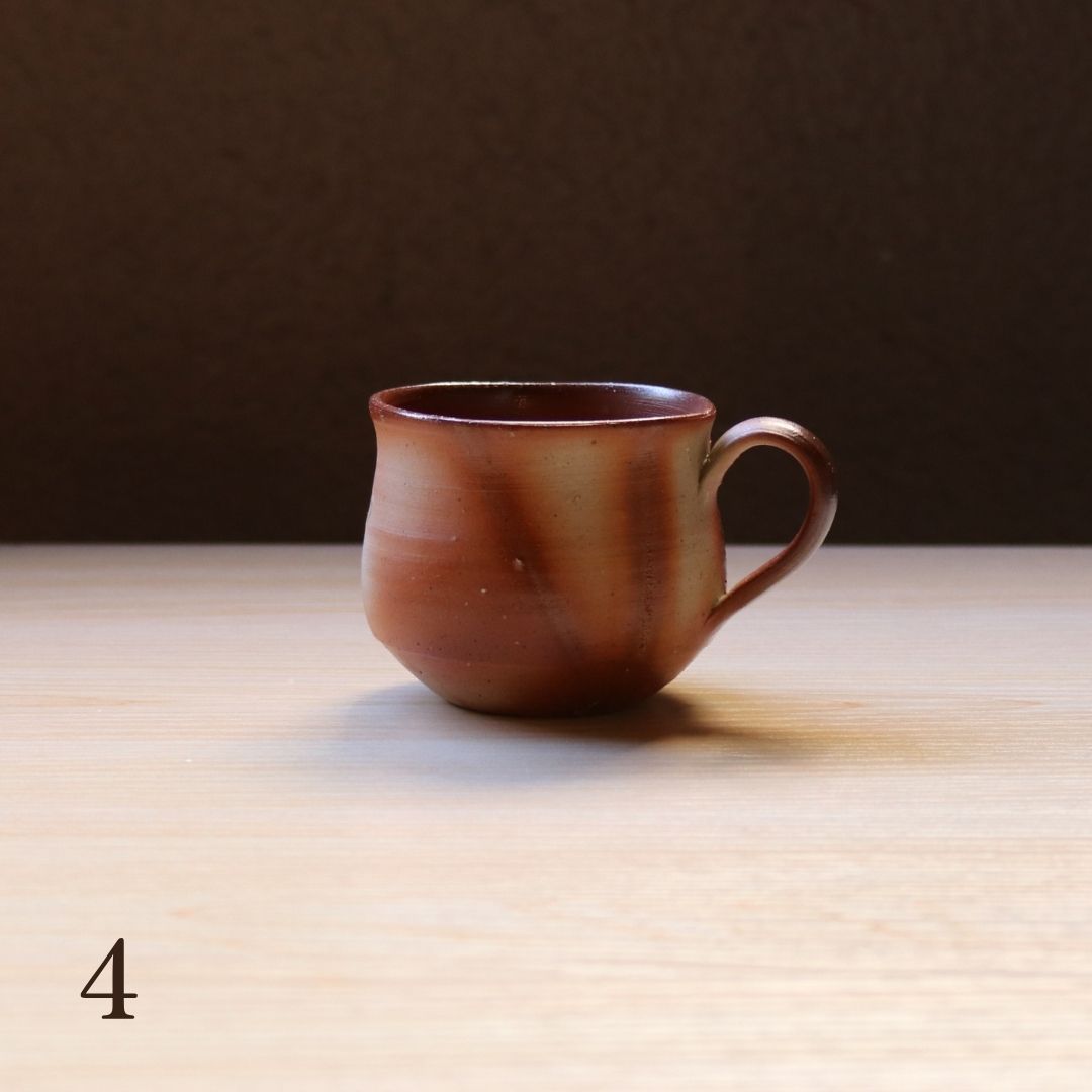 備前焼 | コーヒーカップ 1点もの | 緋襷 ひだすき | 森一朗
