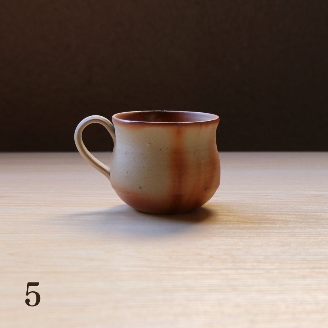 備前焼 | コーヒーカップ 1点もの | 緋襷 ひだすき | 森一朗