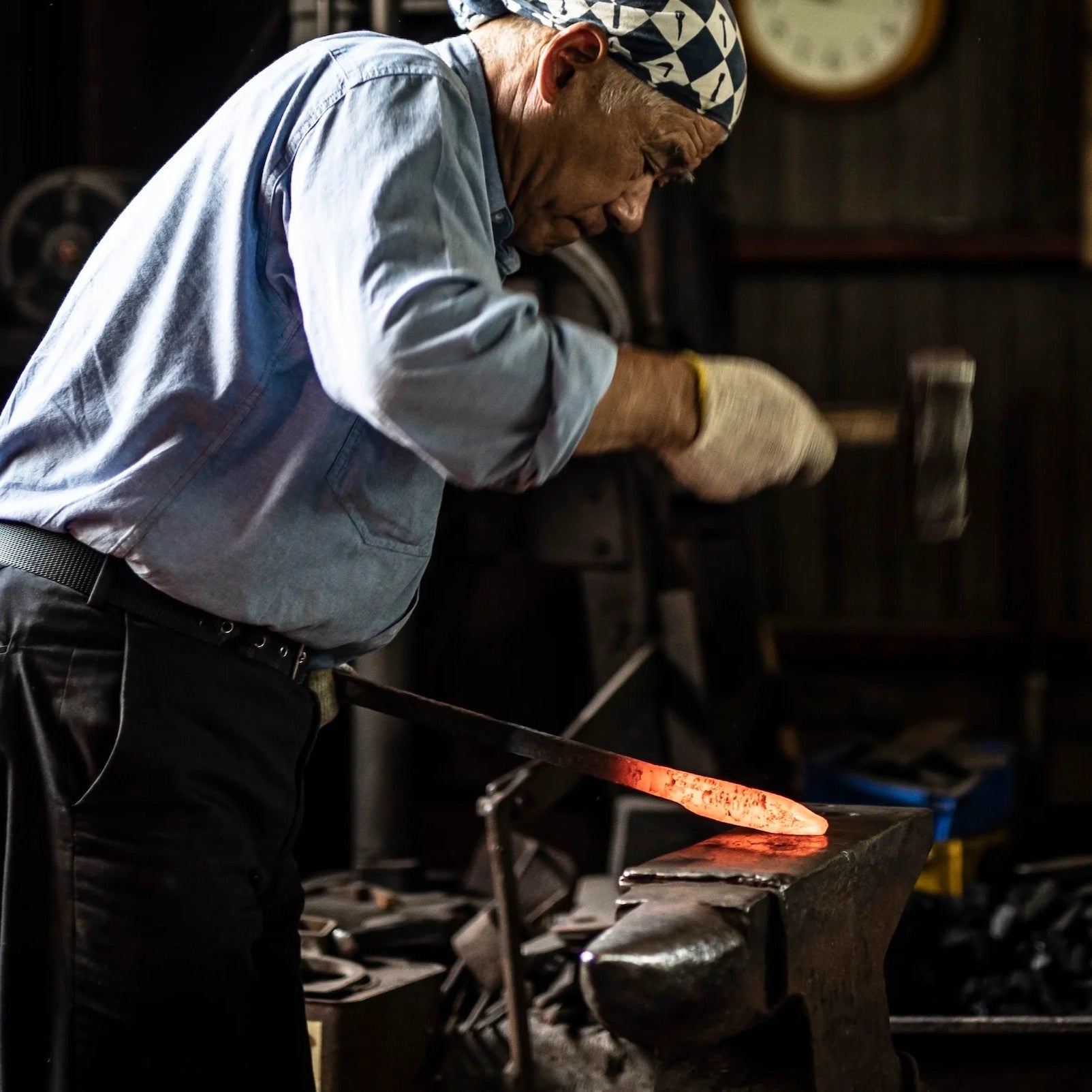 三徳包丁 | ダマスカス VG10 16層 | 165mm | ふくべ鍛冶
