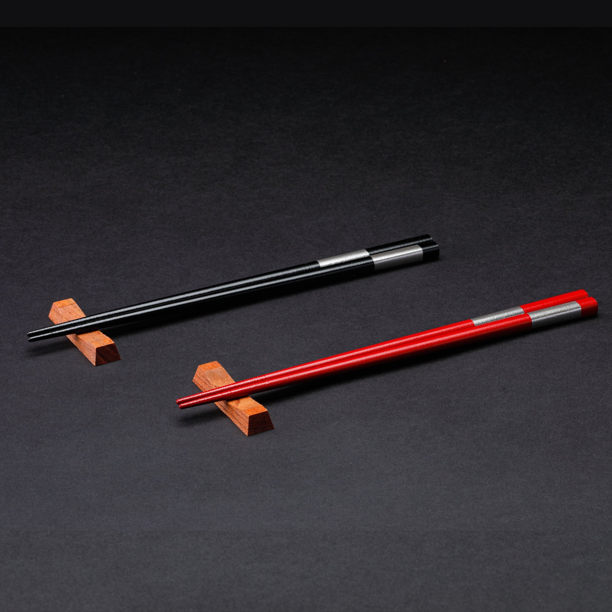 【生産停止】輪島漆 箸 | 市松模様 | 黒 | 田谷漆器店