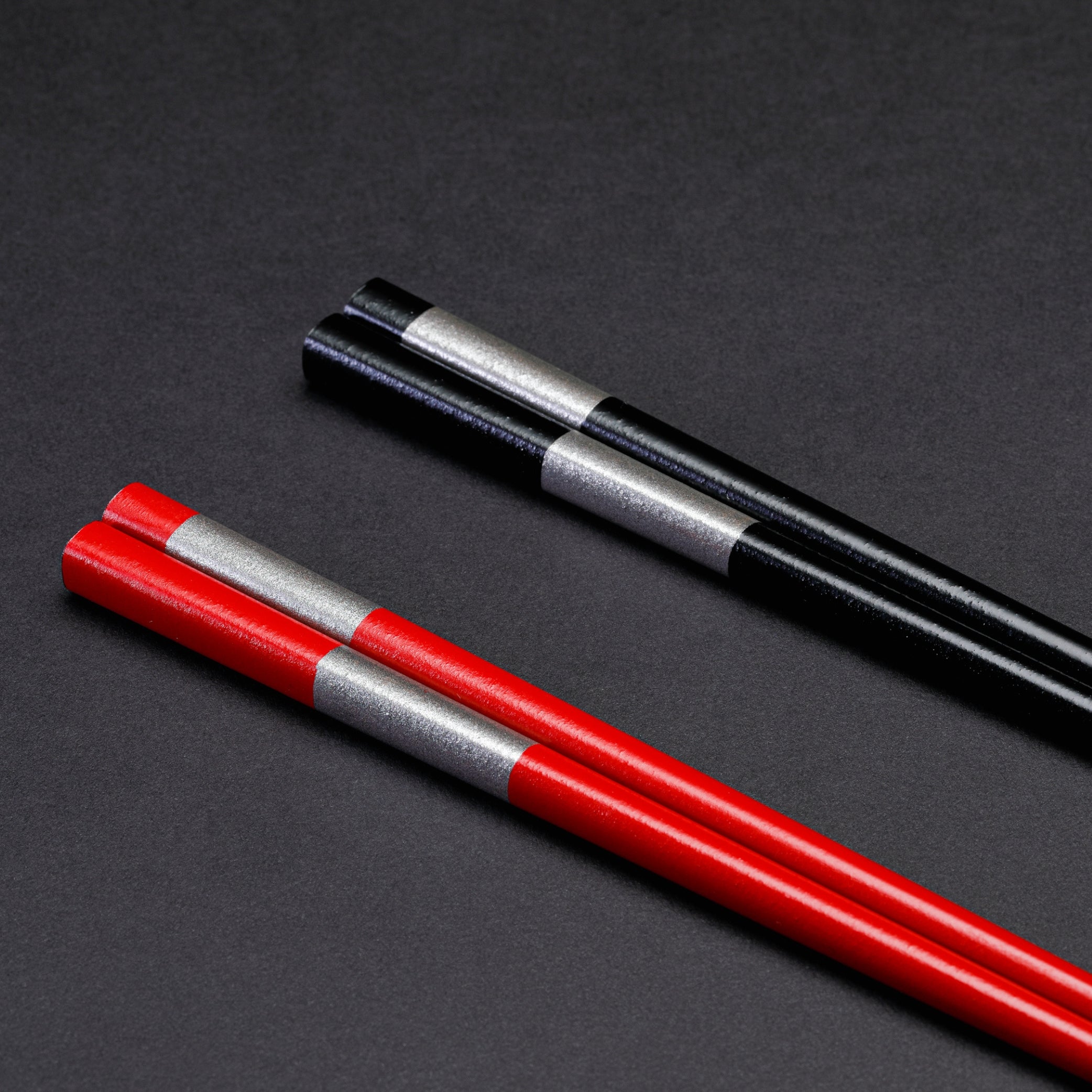 【生産停止】輪島漆 箸 | 市松模様 | 黒 | 田谷漆器店