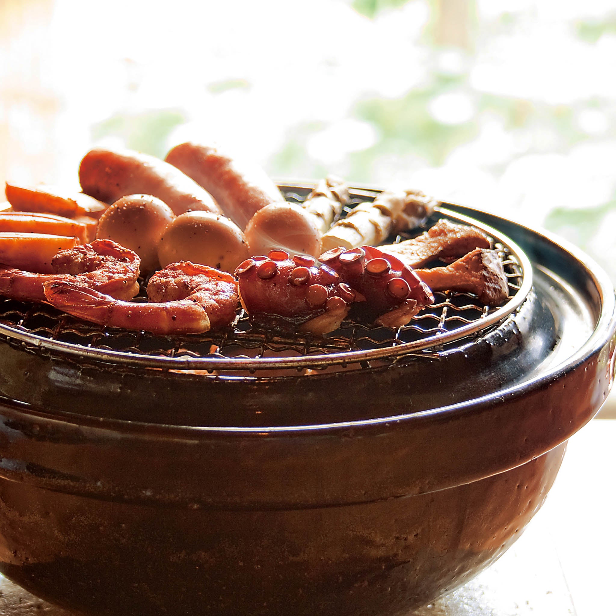 伊賀焼 燻製土鍋 | いぶしぎん | 大・小・ミニ | 長谷園