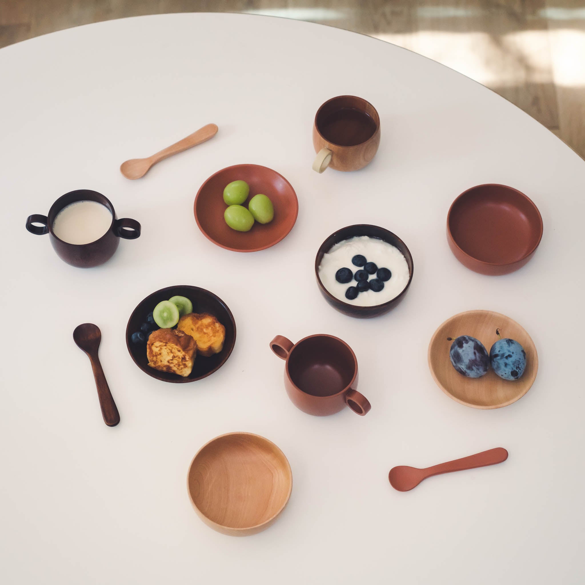 山中漆器 離乳食食器 | KIKKI-Bowl 2点セット | ときはピンク | KIKKI