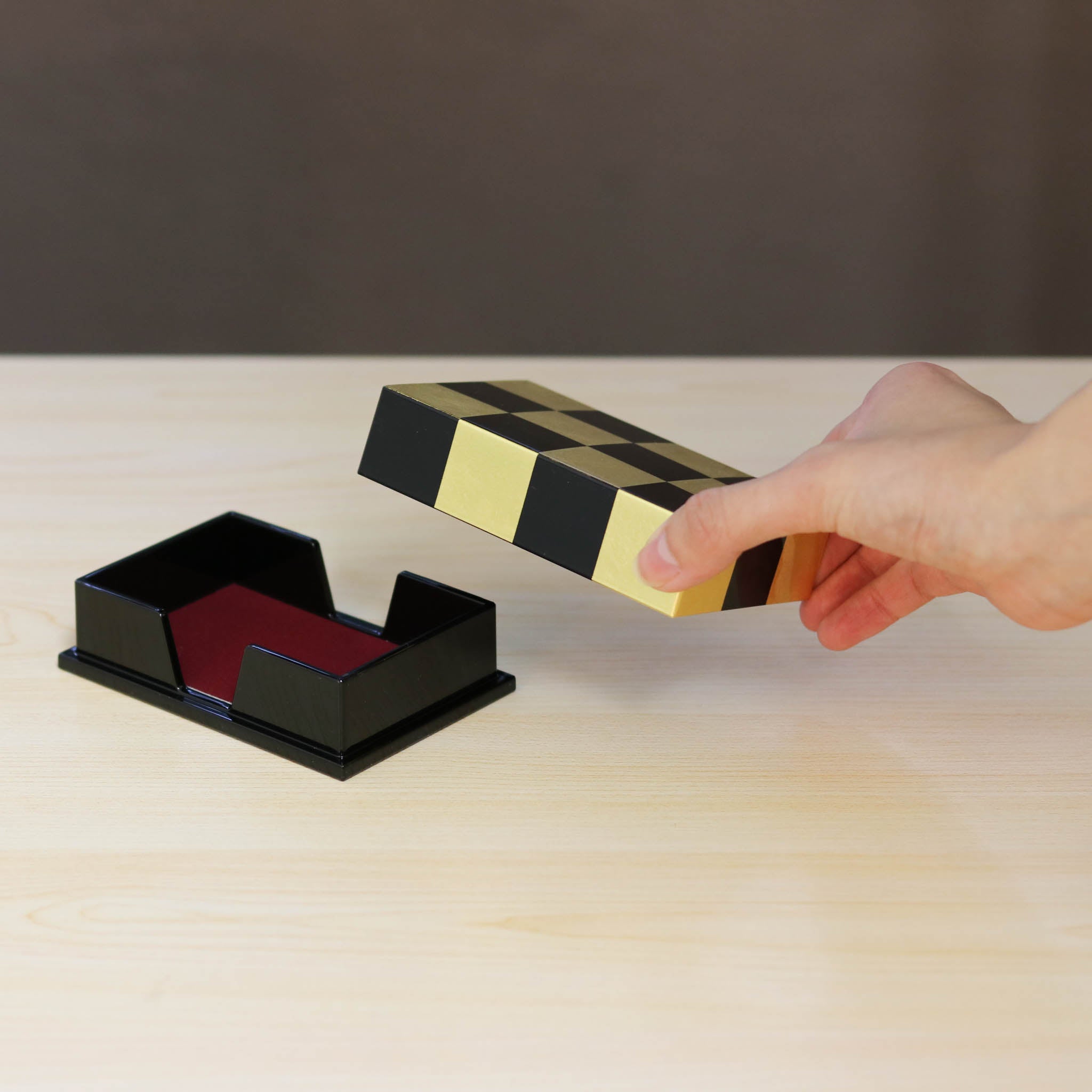 金沢金箔 | 名刺ケース | 市松 | 箔座