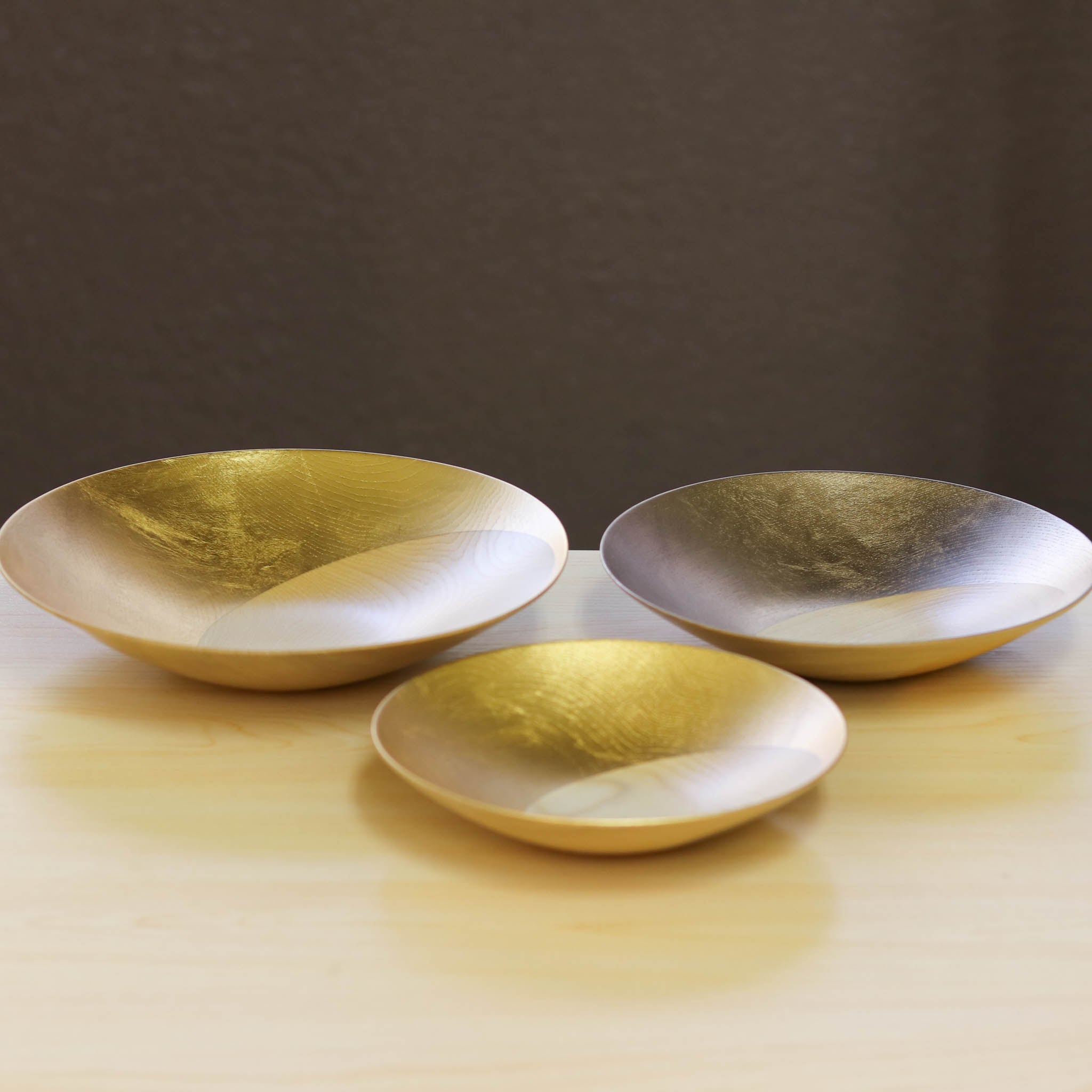 金沢金箔 | 木製ボウルセット | S・M・L  | 箔座