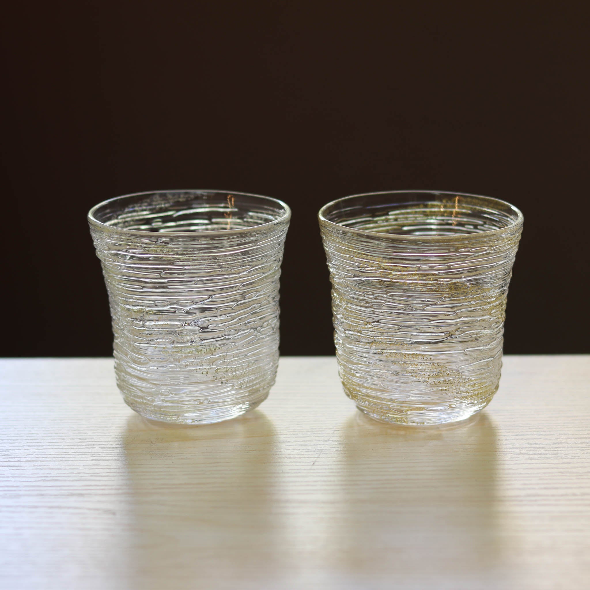 金沢金箔 グラス | 氷結冷茶 | 金銀ペア | 箔座