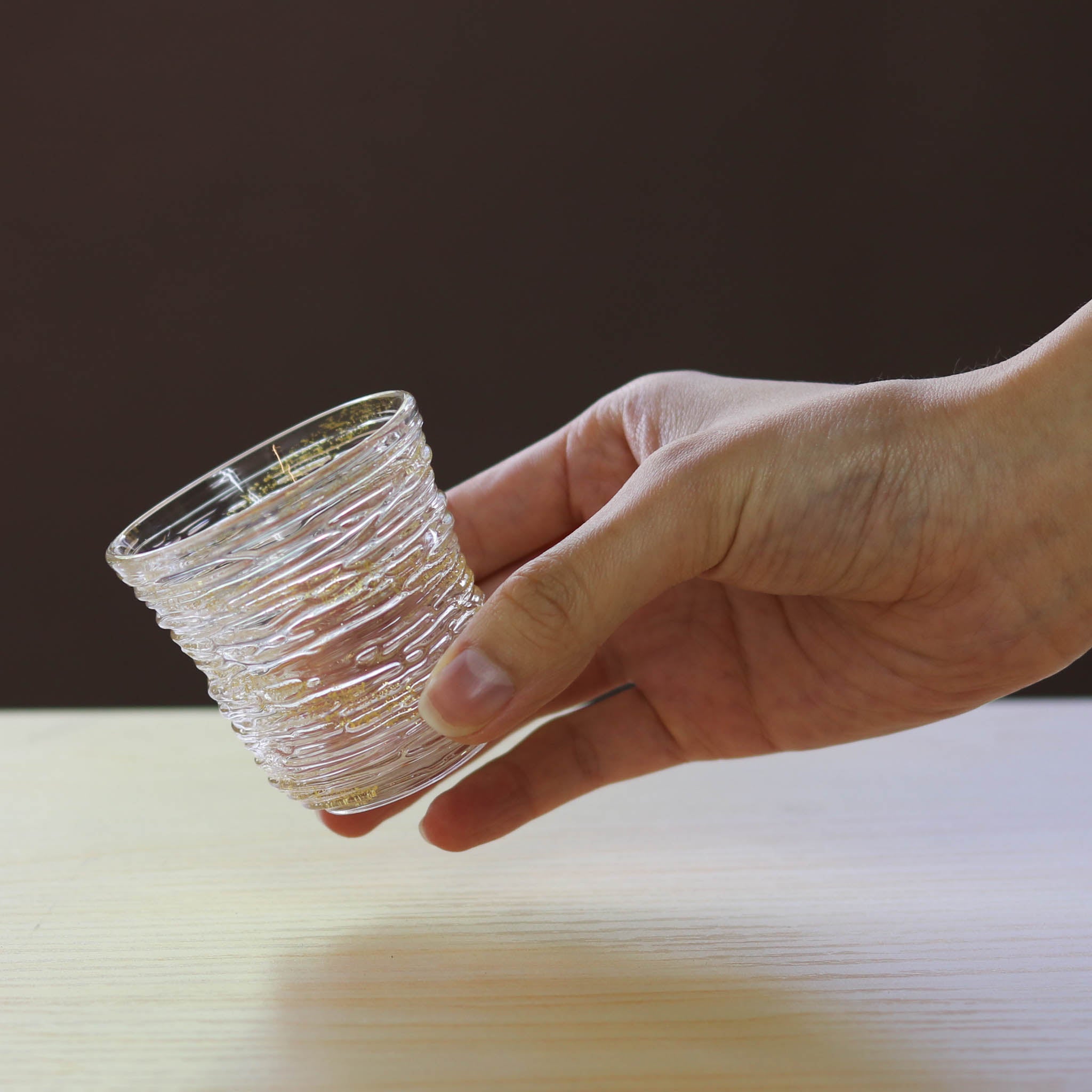 金沢金箔 グラス | 氷結ぐい呑み | 金銀ペア | 箔座