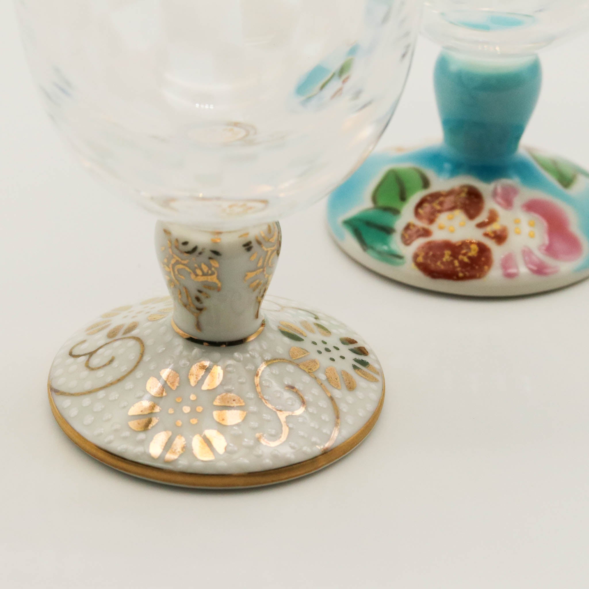 九谷和グラス | 冷酒オパール | オパール | 選べる台座6種 | 清峰堂