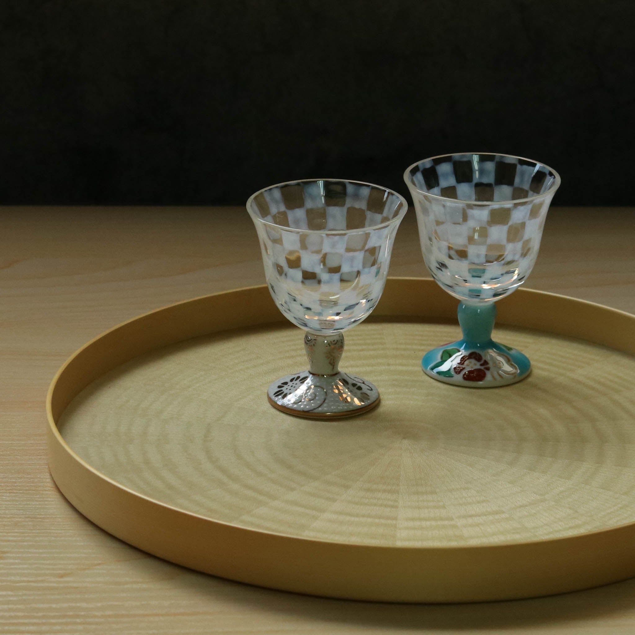 九谷和グラス | 冷酒オパール | オパール | 選べる台座6種 | 清峰堂