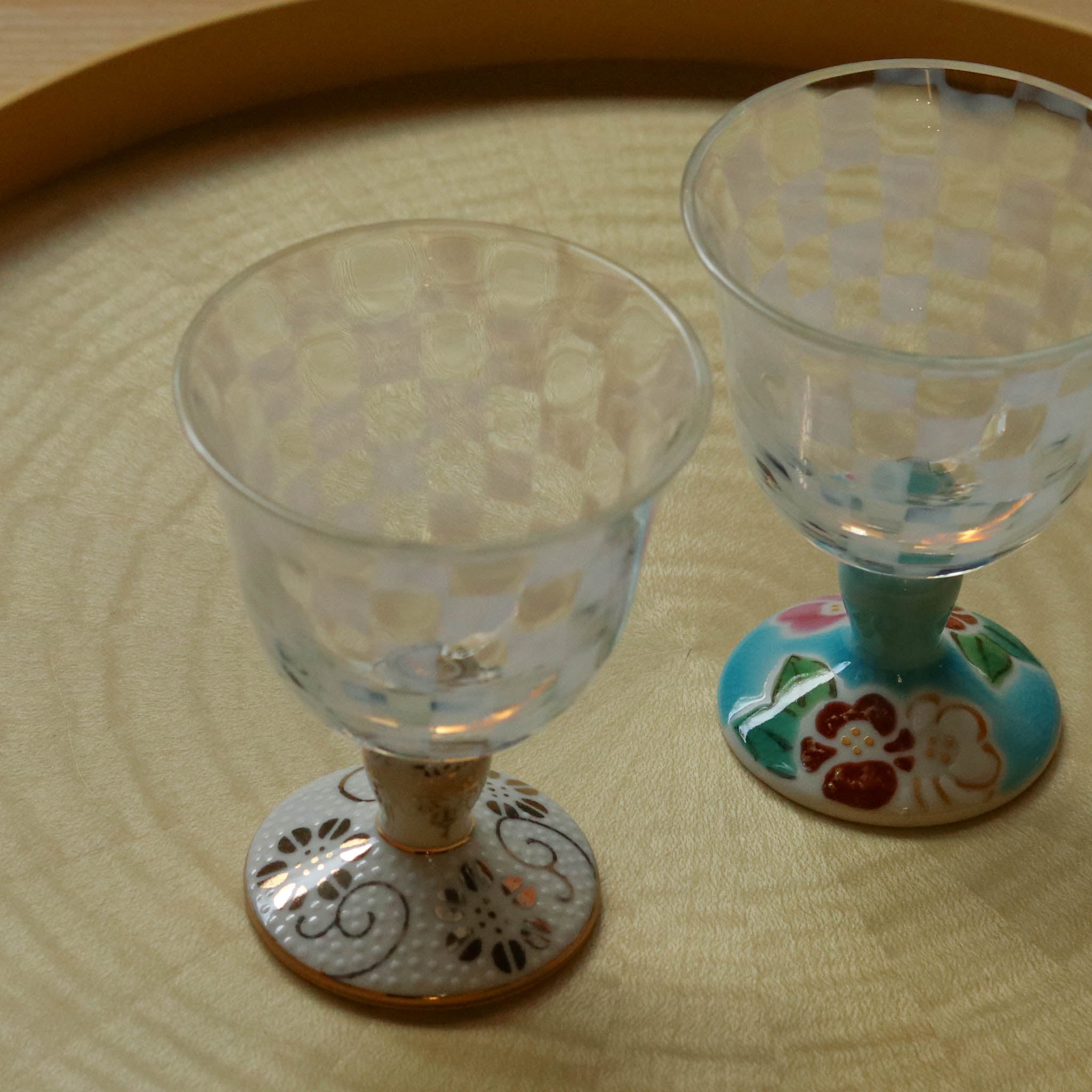 九谷和グラス | 冷酒オパール | オパール | 選べる台座6種 | 清峰堂