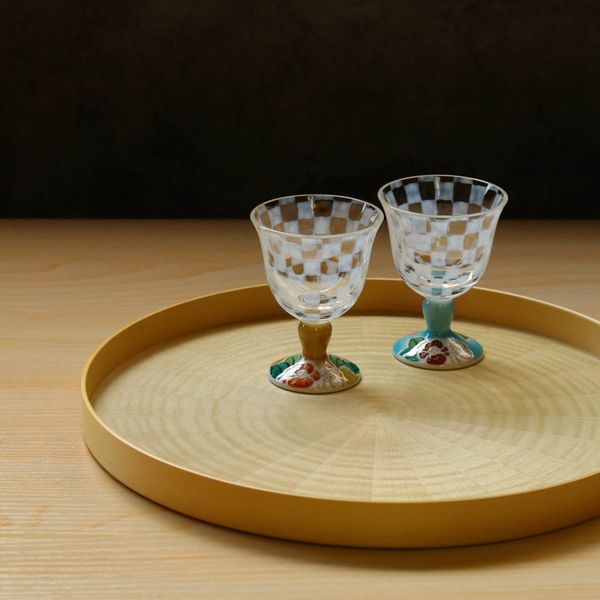 九谷和グラス 猫の休日 x２ 客セット 箱入り 九谷和グラス | 冷酒オパール | オパール | 選べるペア3種 | 清峰