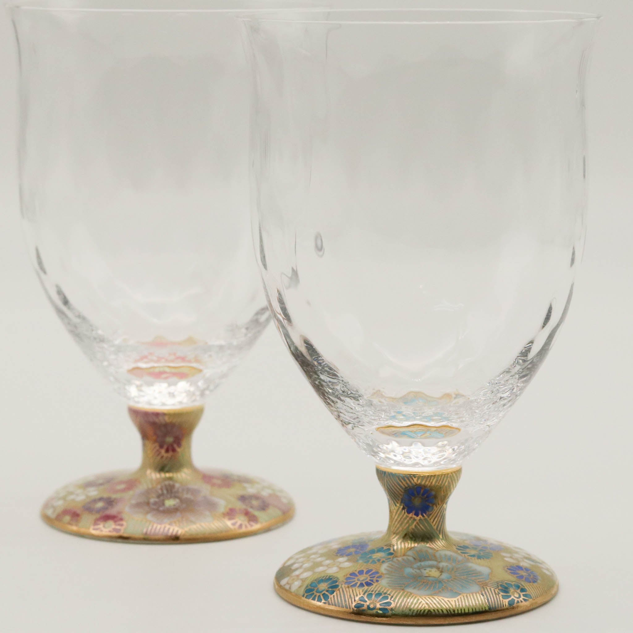 九谷和グラス | フリーグラス中 ペア | 格子 | 選べるペア3種 | 清峰堂