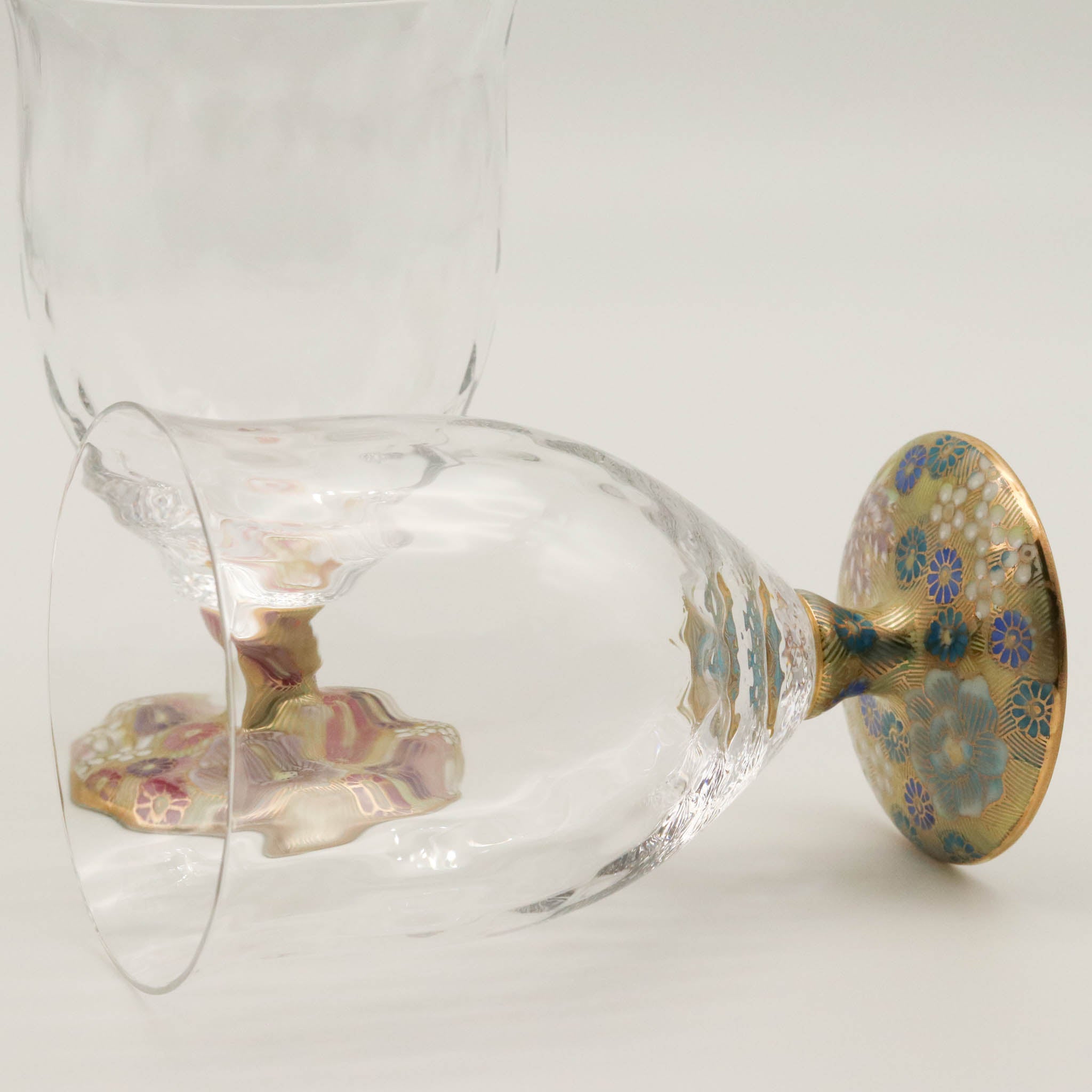 九谷和グラス | フリーグラス中 ペア | 格子 | 選べるペア3種 | 清峰堂