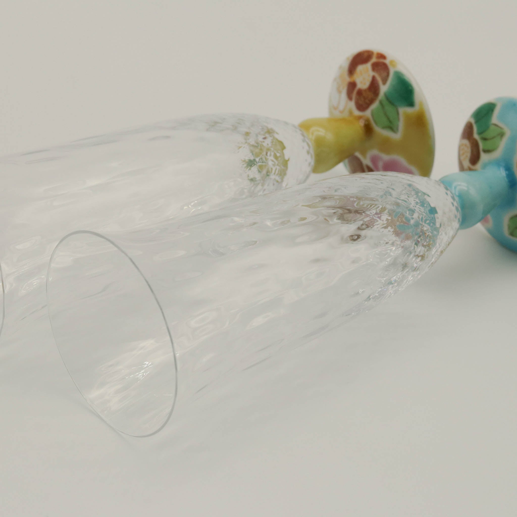 九谷和グラス | 麦酒グラス ペア | 格子 | 選べるペア3種 | 清峰堂