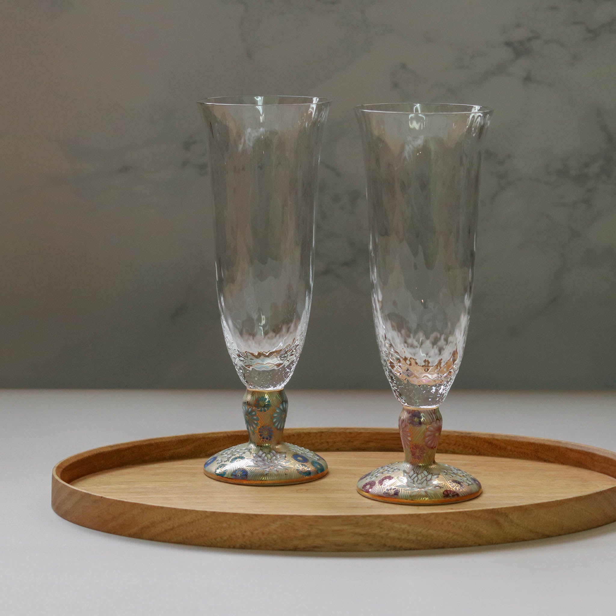 九谷和グラス | 麦酒グラス ペア | 格子 | 選べるペア3種 | 清峰堂