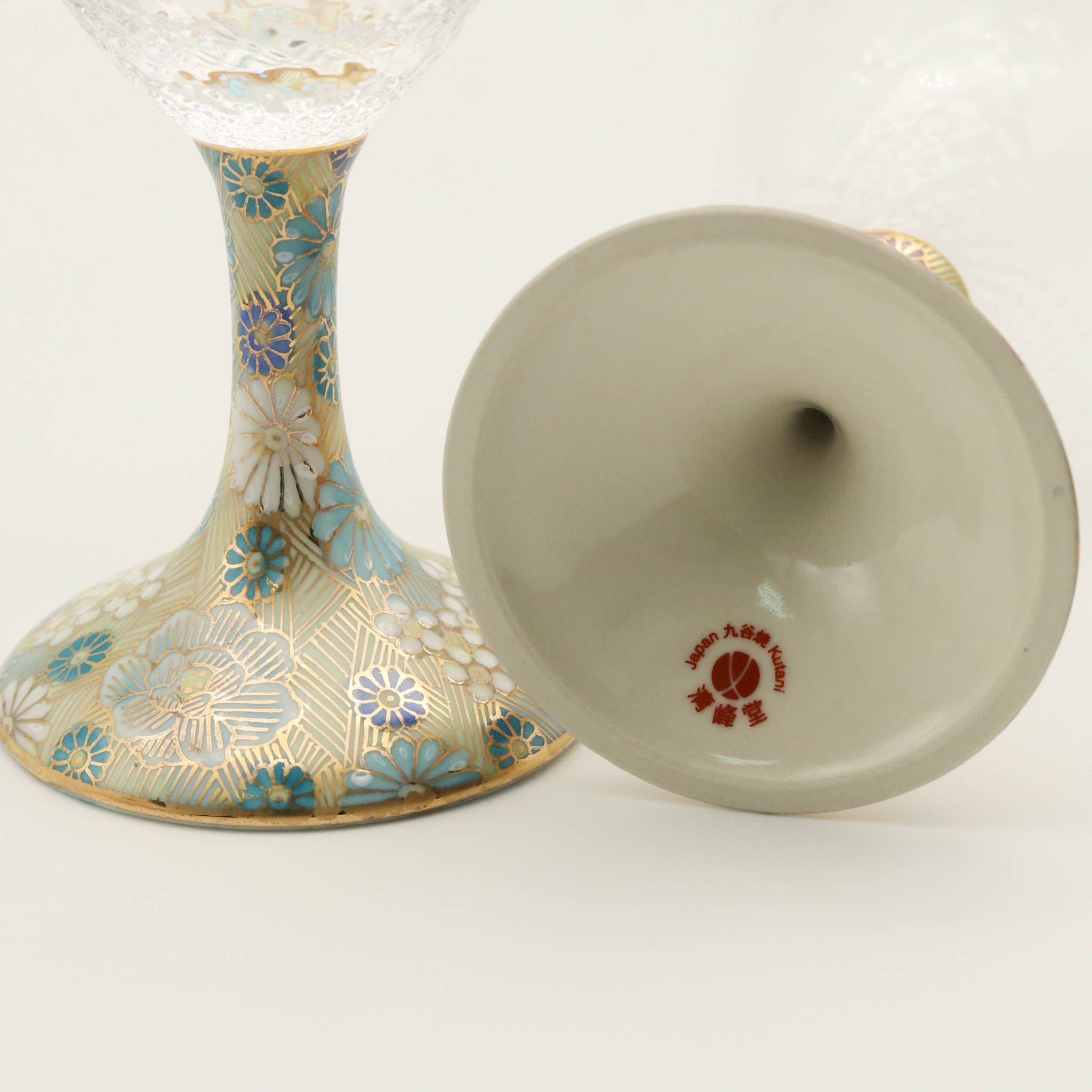 九谷和グラス | ワイン小 ペア | 格子 | 選べるペア3種 | 清峰堂