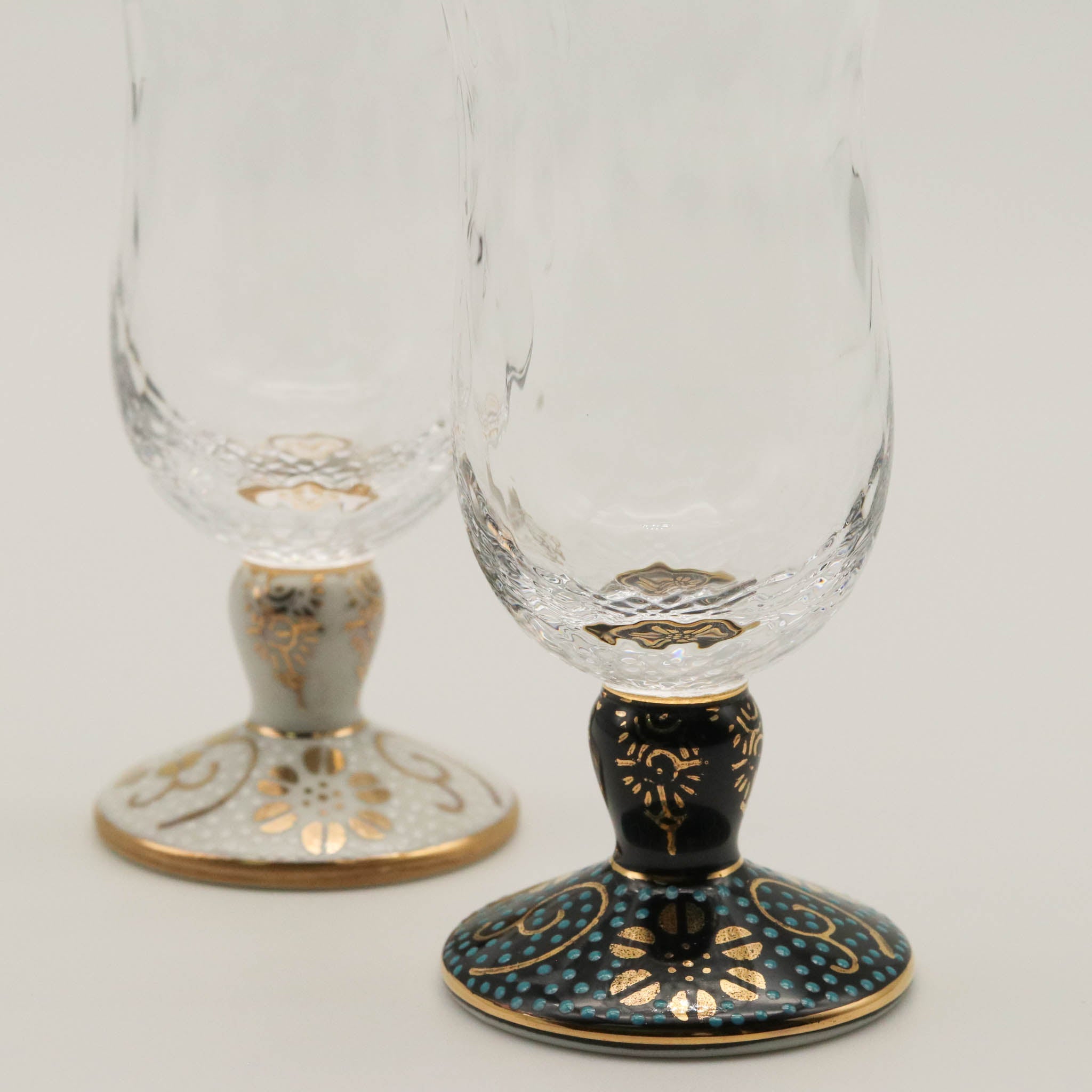 九谷和グラス | 冷酒グラス ペア | 格子 | 選べるペア3種 | 清峰堂