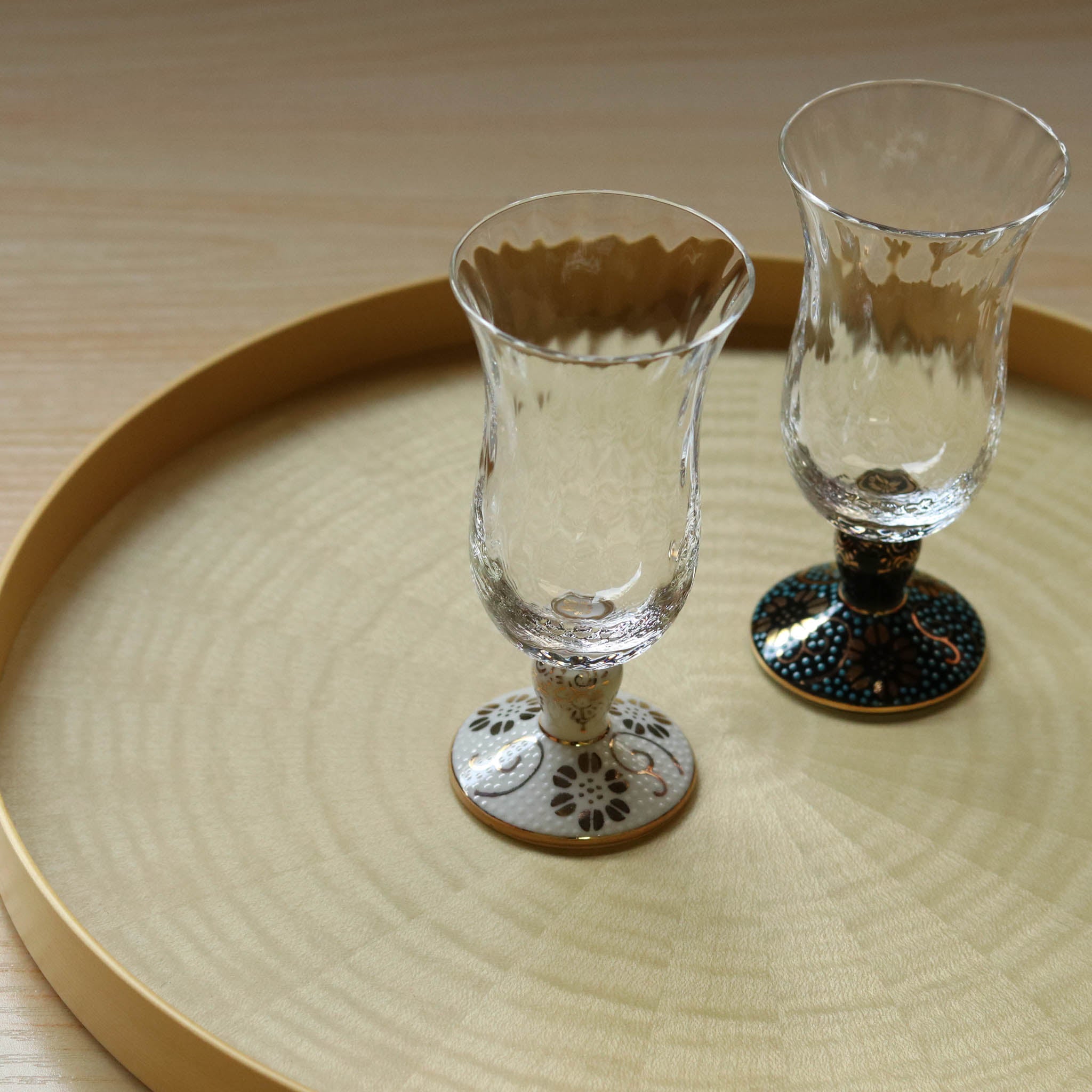 九谷和グラス | 冷酒グラス ペア | 格子 | 選べるペア3種 | 清峰堂