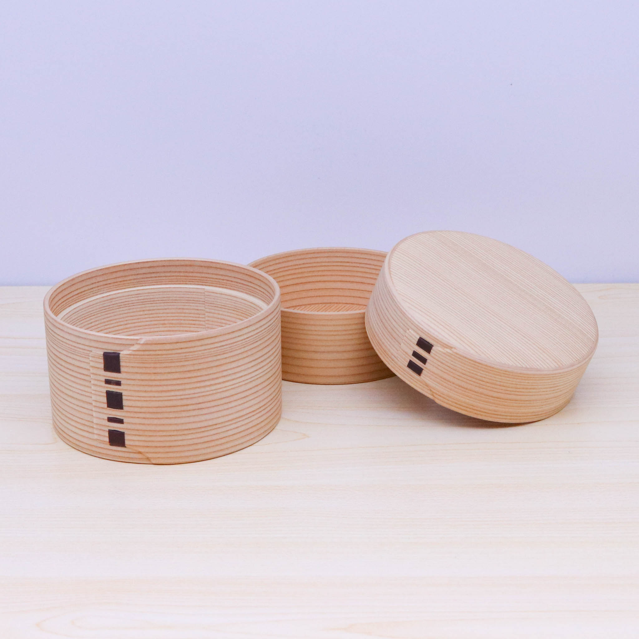 大館曲げわっぱ 弁当箱 | 秋田杉 | 二ツ重丸弁当 | 大館工芸社