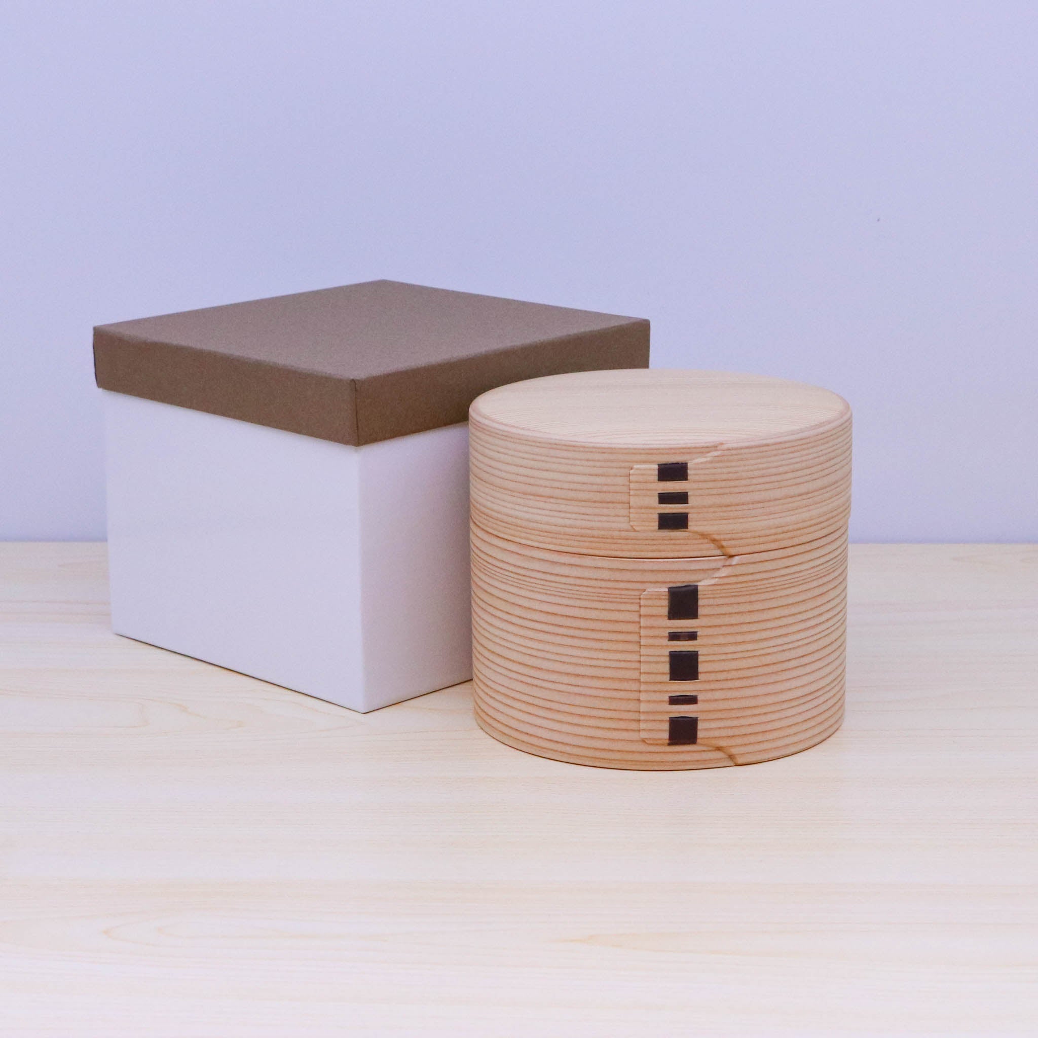 大館曲げわっぱ 弁当箱 | 秋田杉 | 二ツ重丸弁当 | 大館工芸社