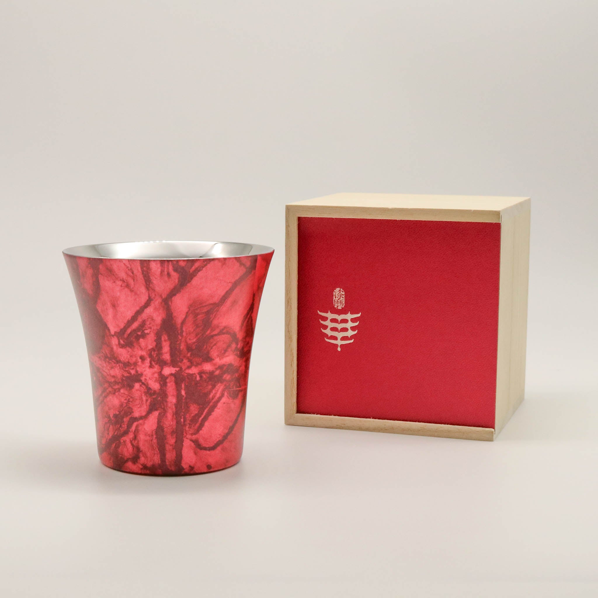 二重タンブラー | 漆磨 SHI-MOA | 260ml 紅梅 kobai | アルチザン