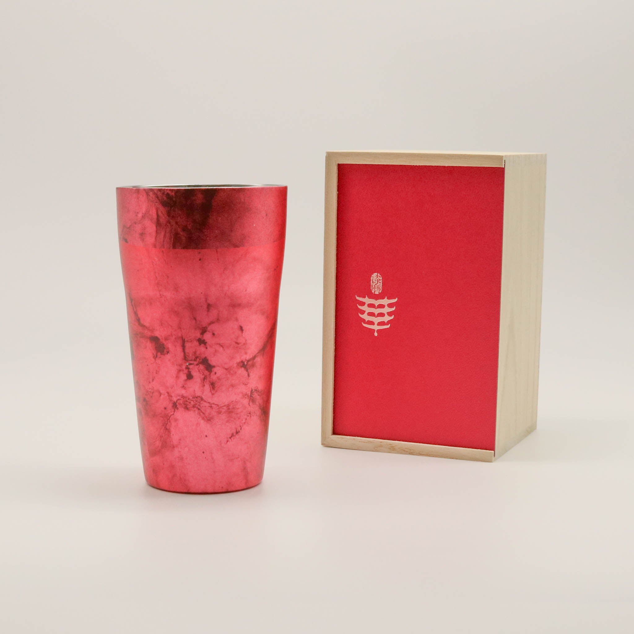 二重タンブラー | 漆磨 SHI-MOA | 310ml 紅梅 kobai | アルチザン