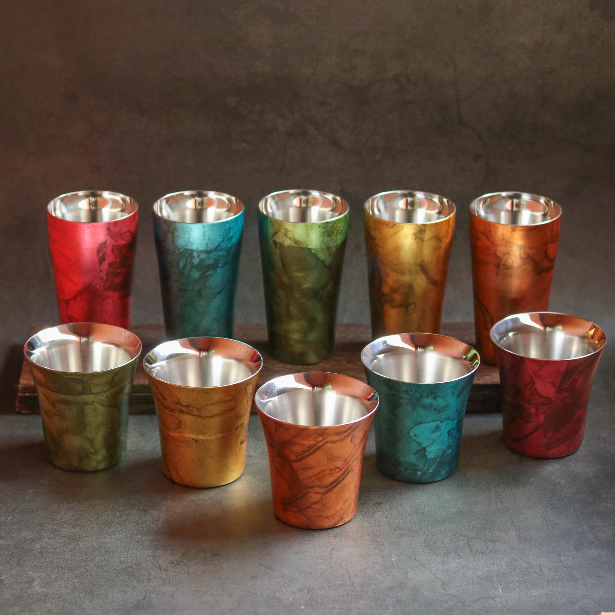 二重タンブラー | 漆磨 SHI-MOA | 310ml 鬱金 ukon | アルチザン