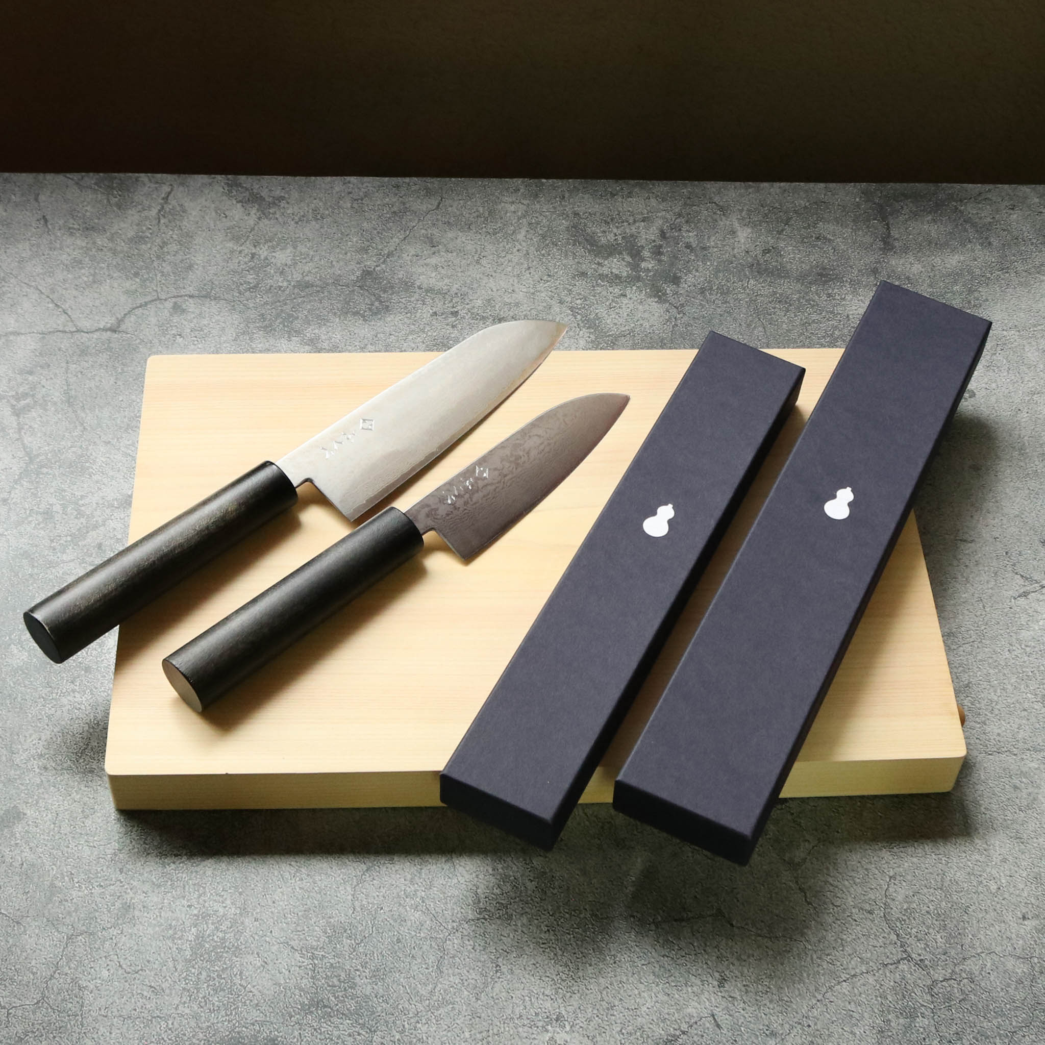 三徳包丁 | ダマスカス VG10 16層 | 130mm | ふくべ鍛冶