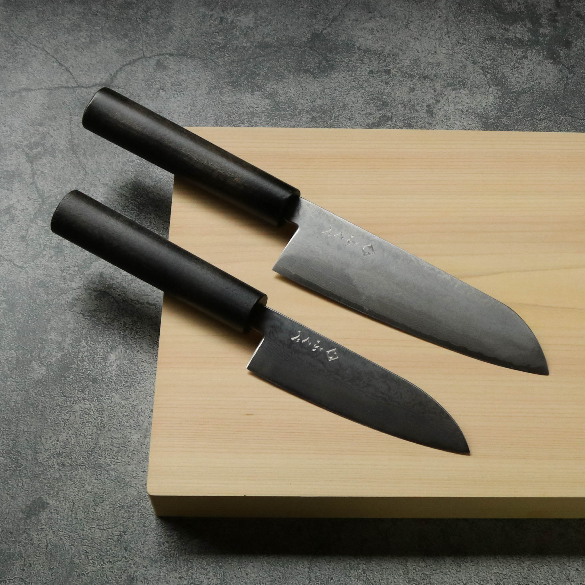 三徳包丁 | ダマスカス VG10 16層 | 130mm | ふくべ鍛冶