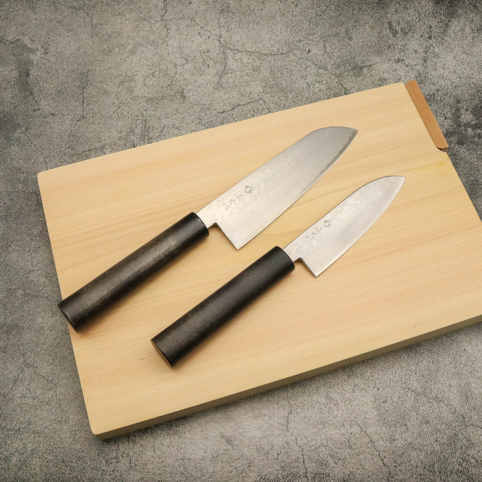 三徳包丁 | ダマスカス VG10 16層 | 165mm | ふくべ鍛冶