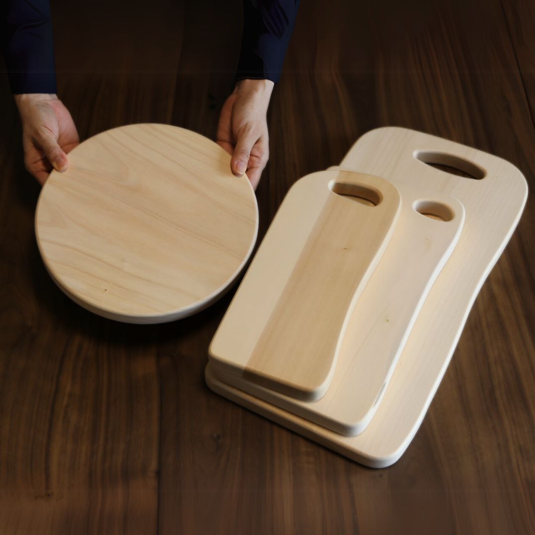 木工製品 | いちょうの木のまな板 | かどまる 大 | woodpecker