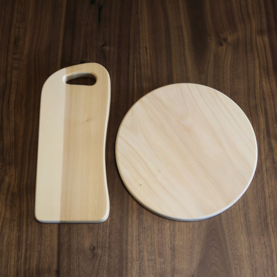 木工製品 | いちょうの木のまな板 | まんまる | woodpecker