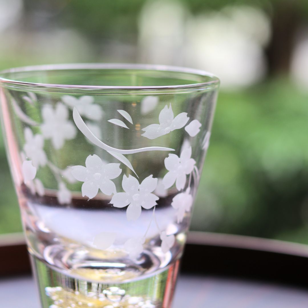 江戸切子×金沢金箔 | タンブラー | 華桜 -hanazakura- | 日本工芸堂