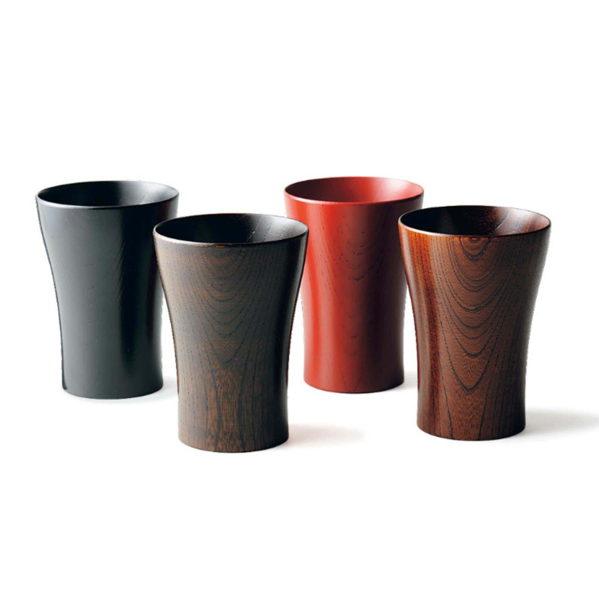 山中漆器 酒器 | 酎カップ | 欅 目弾き 黒 | 大島東太郎商店