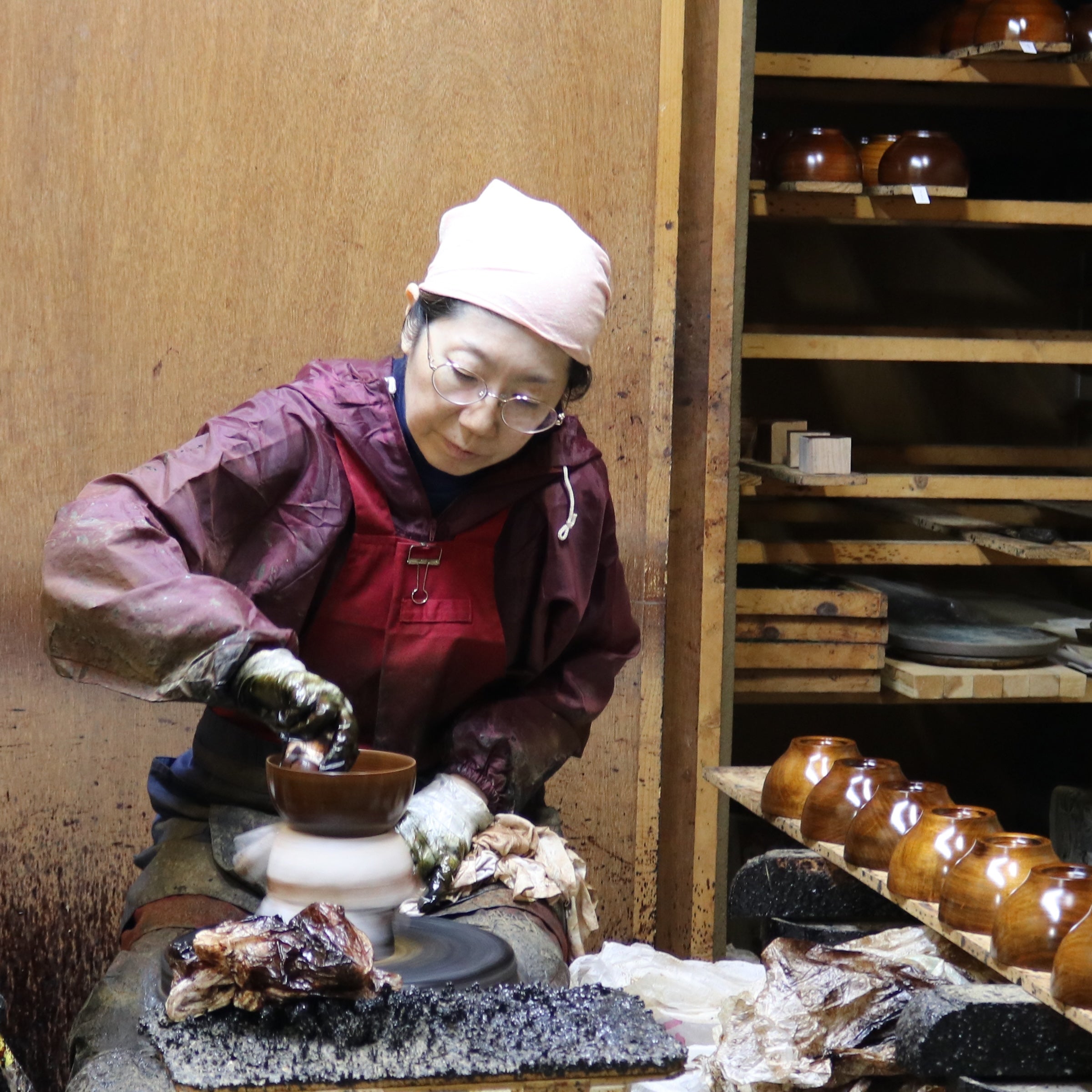 お椀 | めいぼく椀 中 | くり | 薗部産業